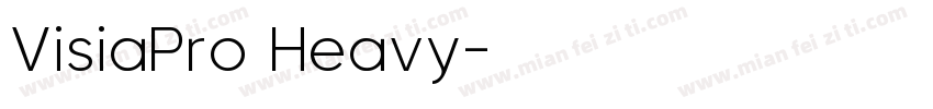 VisiaPro Heavy字体转换